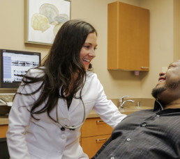 Doctor Emard with Patient